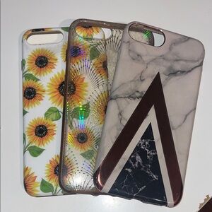Stylish Sunflower, Holographic, and Marble Phone Cases